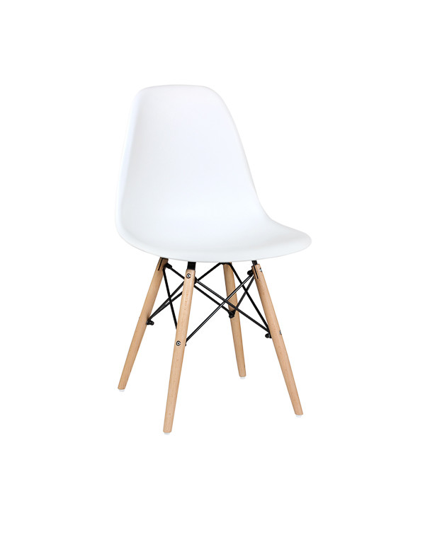 Стул обеденный EAMES DSW WX-503, пластик белый